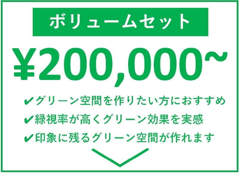 ボリュームセット¥200,000~はこちら