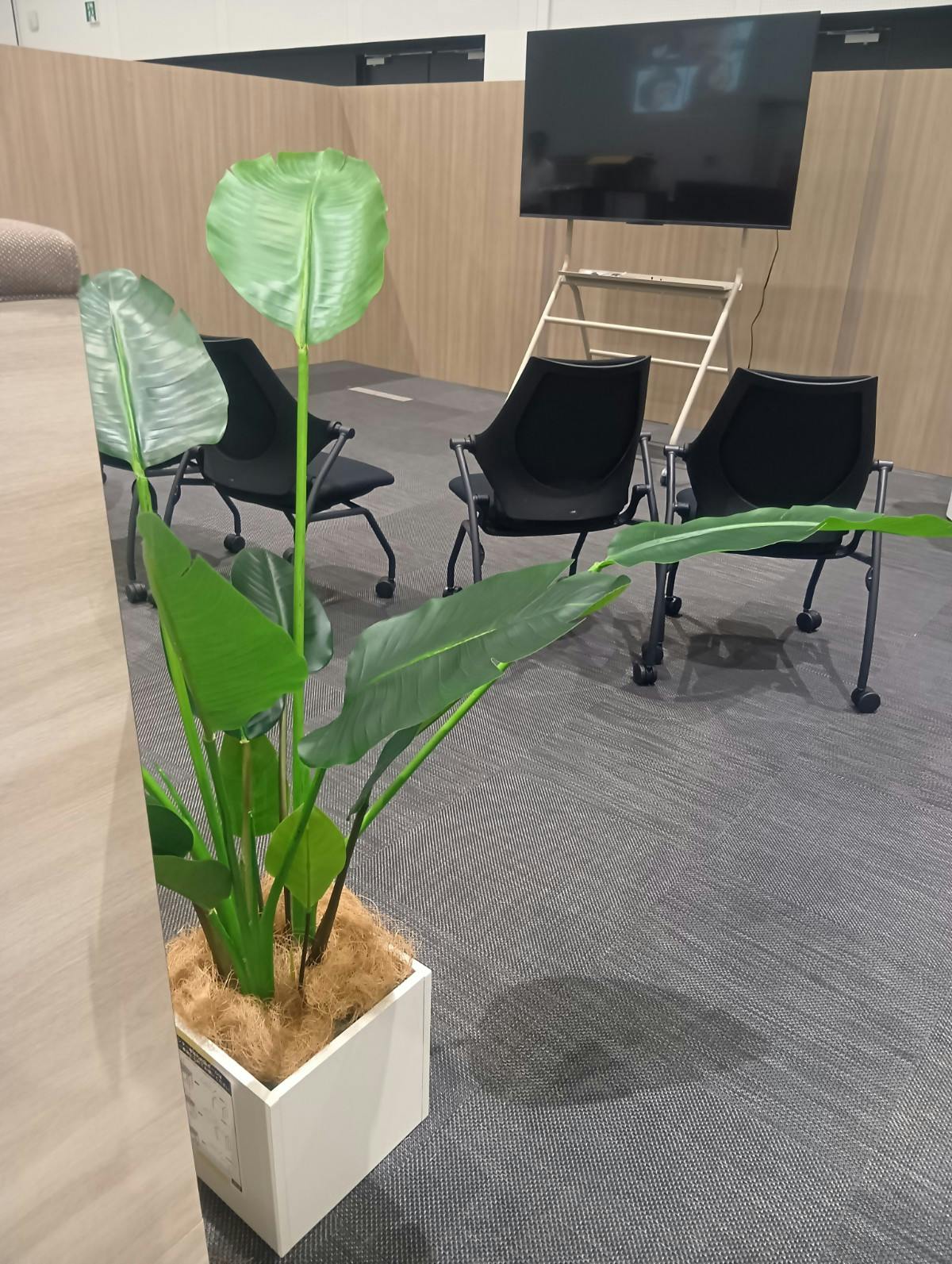 展示会の設置事例】自社の展示会用に多数のグリーンモードを導入して