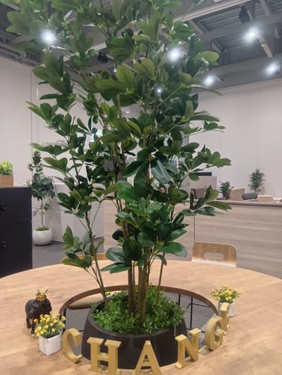 【展示会の設置事例】自社の展示会用に多数のグリーンモードを導入していただきました。