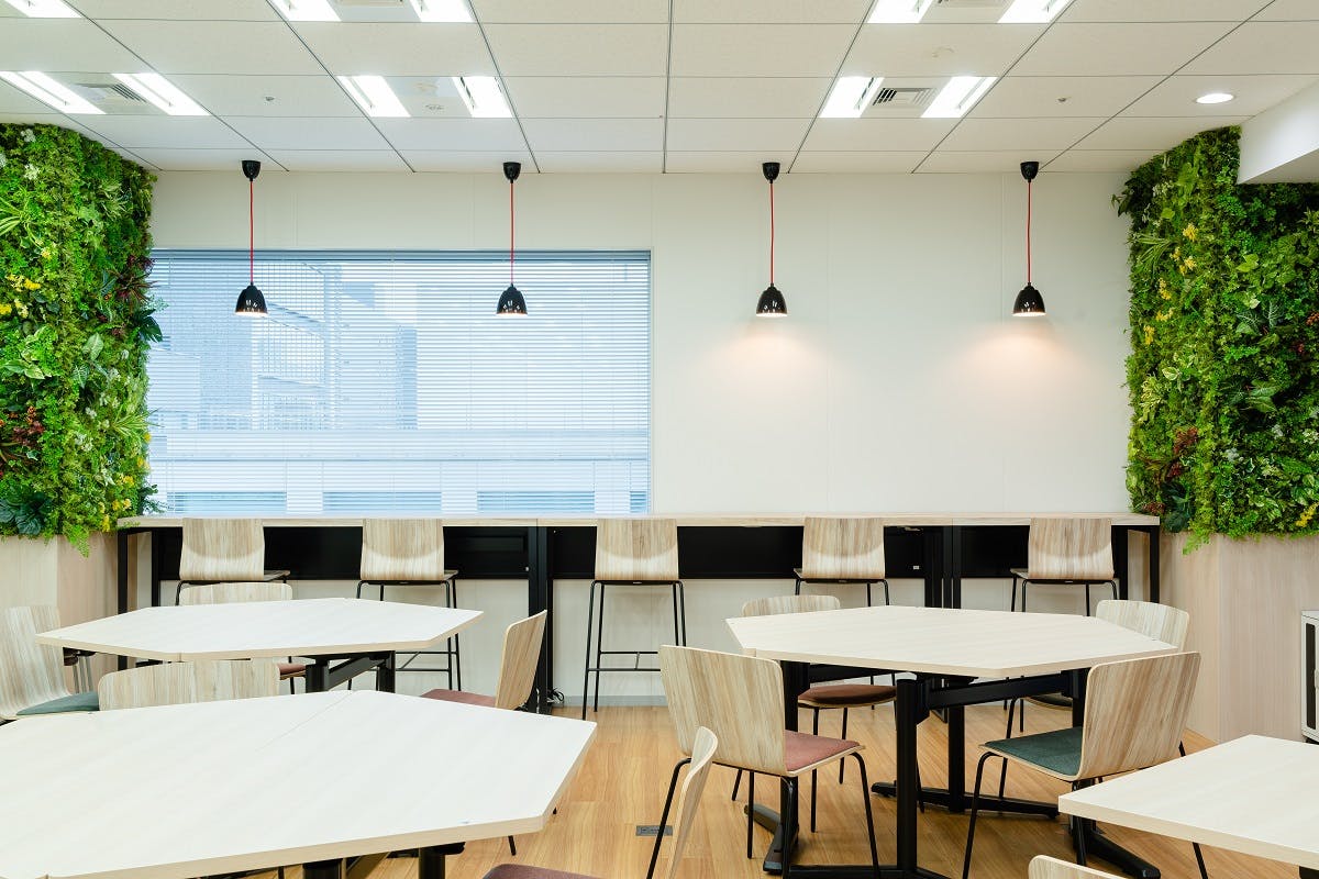 グリーンモードのリフレッシュルームの施工事例