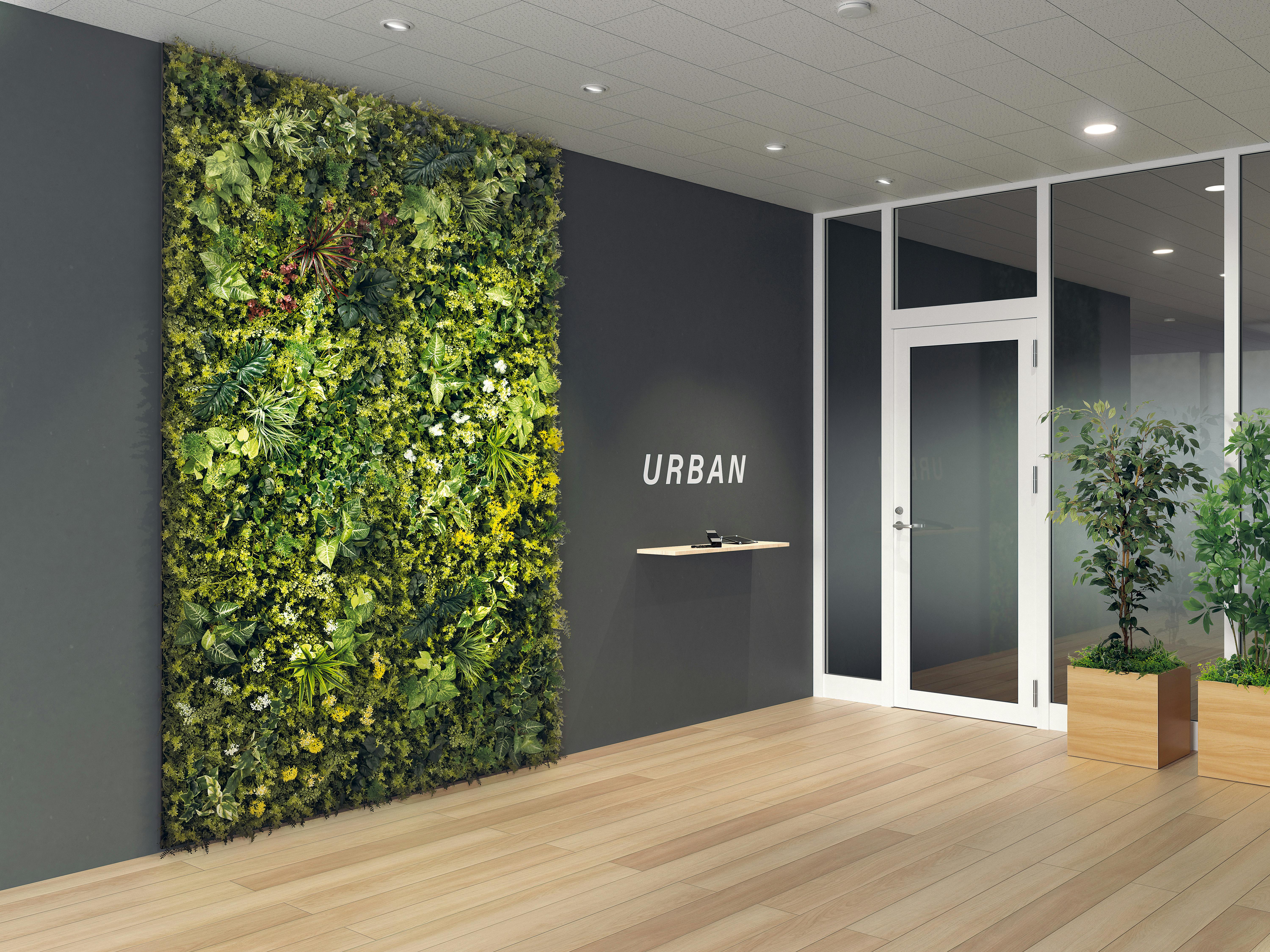 デザインポット GR4040 ｜フェイクグリーン 壁掛け 卓上 ラインタイプ