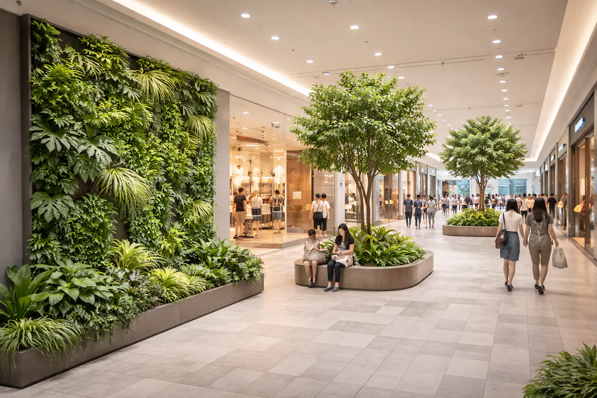 フェイクグリーン　商業施設