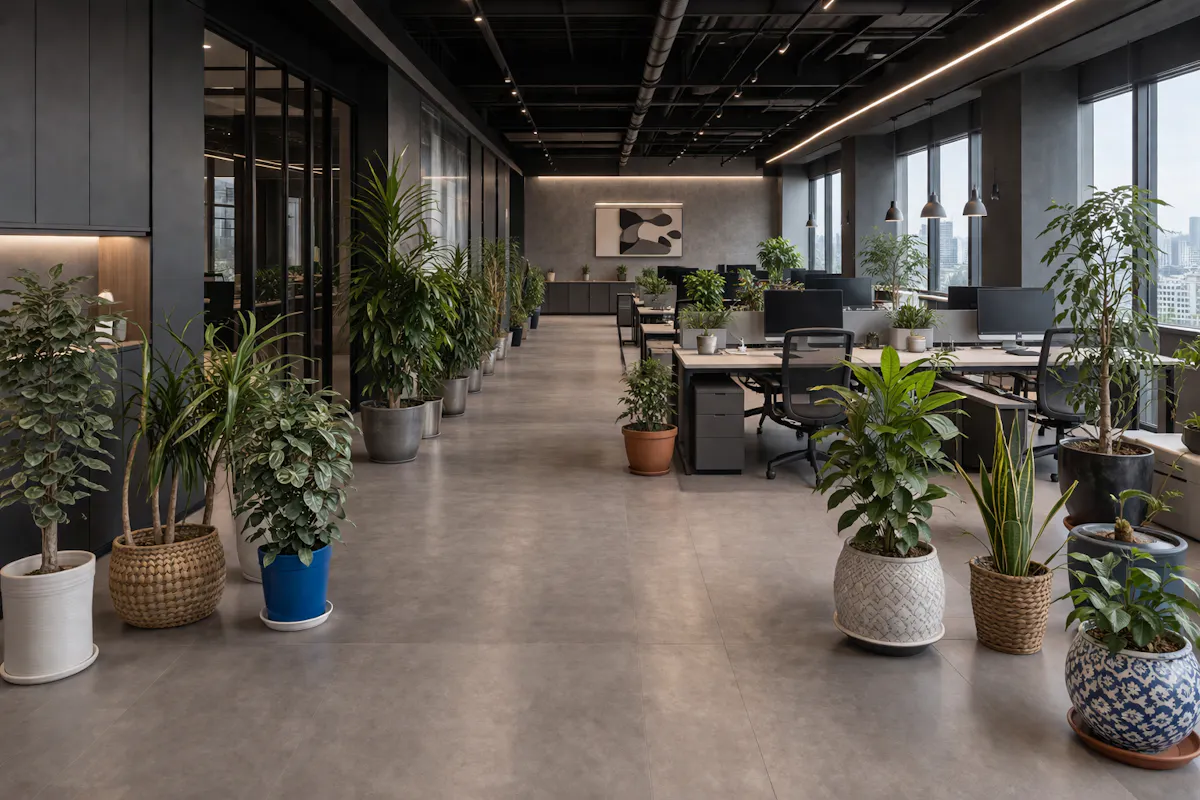 雑多に並んだグリーン