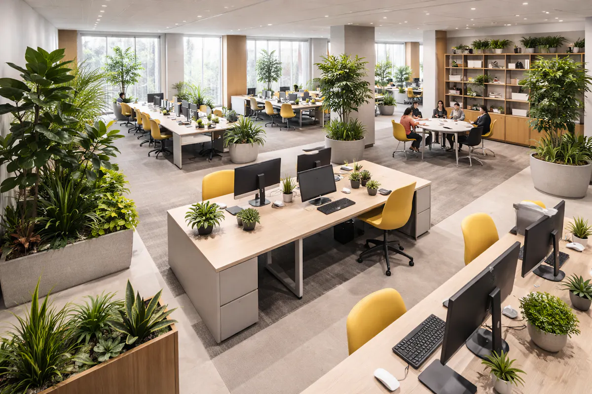 オフィス　フェイクグリーン