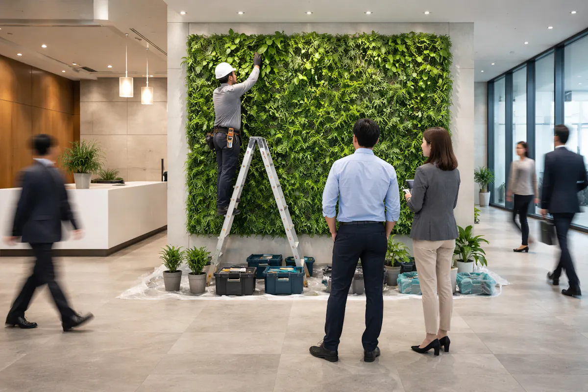 フェイクグリーン　施工イメージ