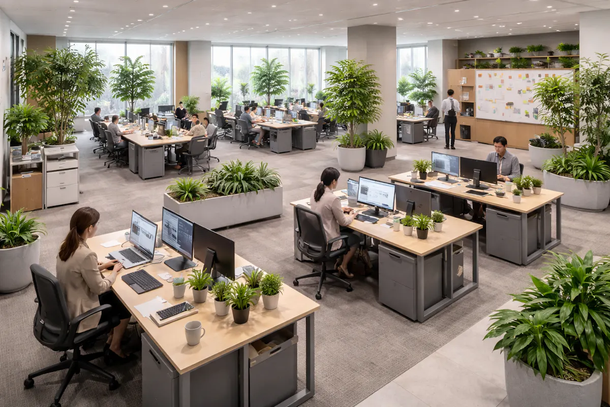 オフィス　フェイクグリーン