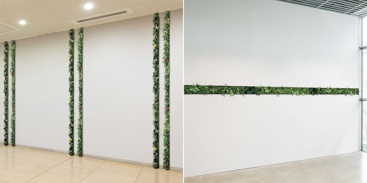 グリーンパネル_壁面緑化_ライン_事例