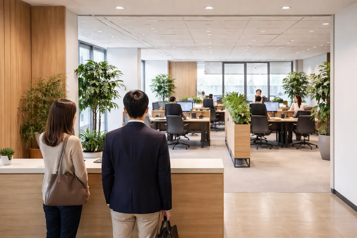 エントランス　丸見え