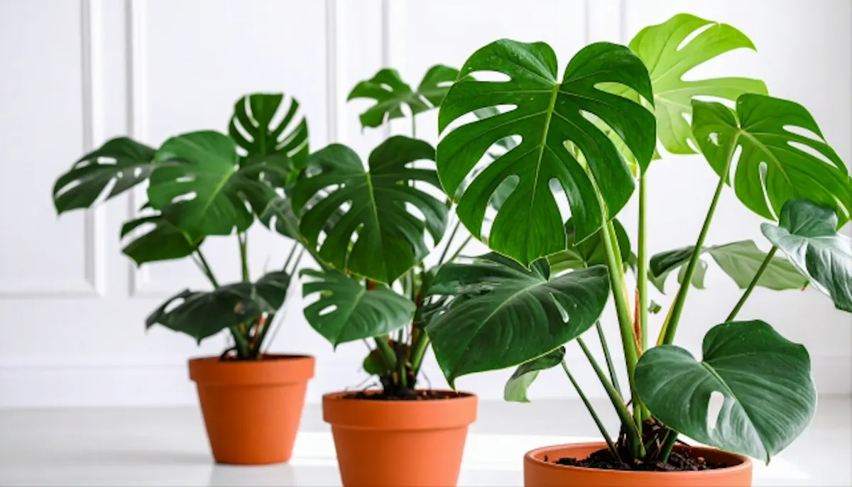 モンステラ　鉢植え