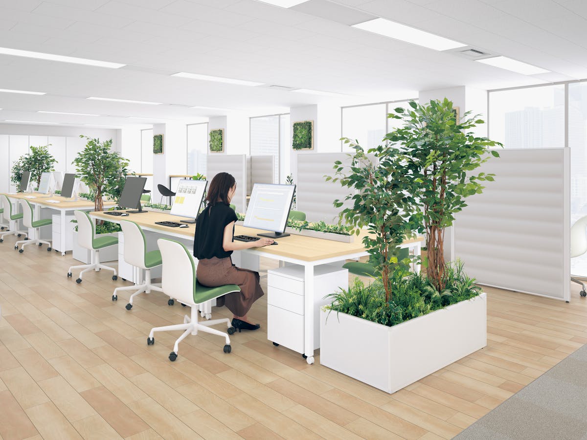 オフィス　フェイクグリーン