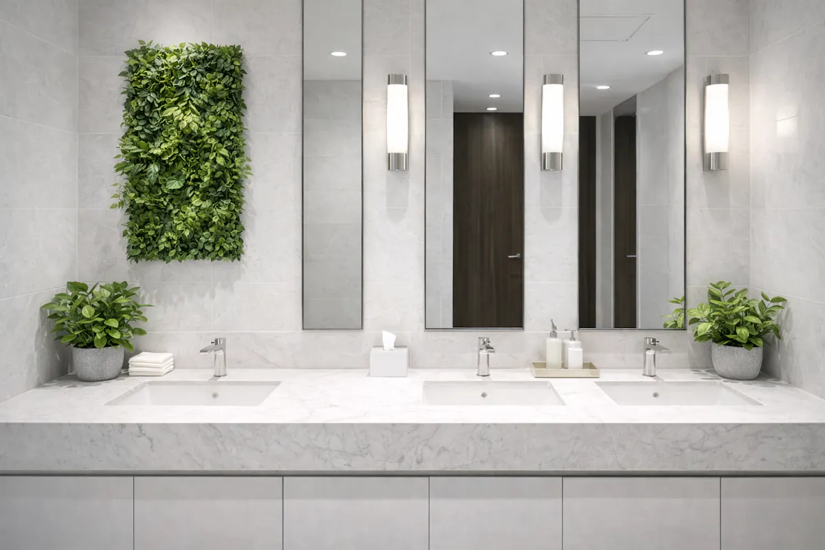 フェイクグリーン　トイレ