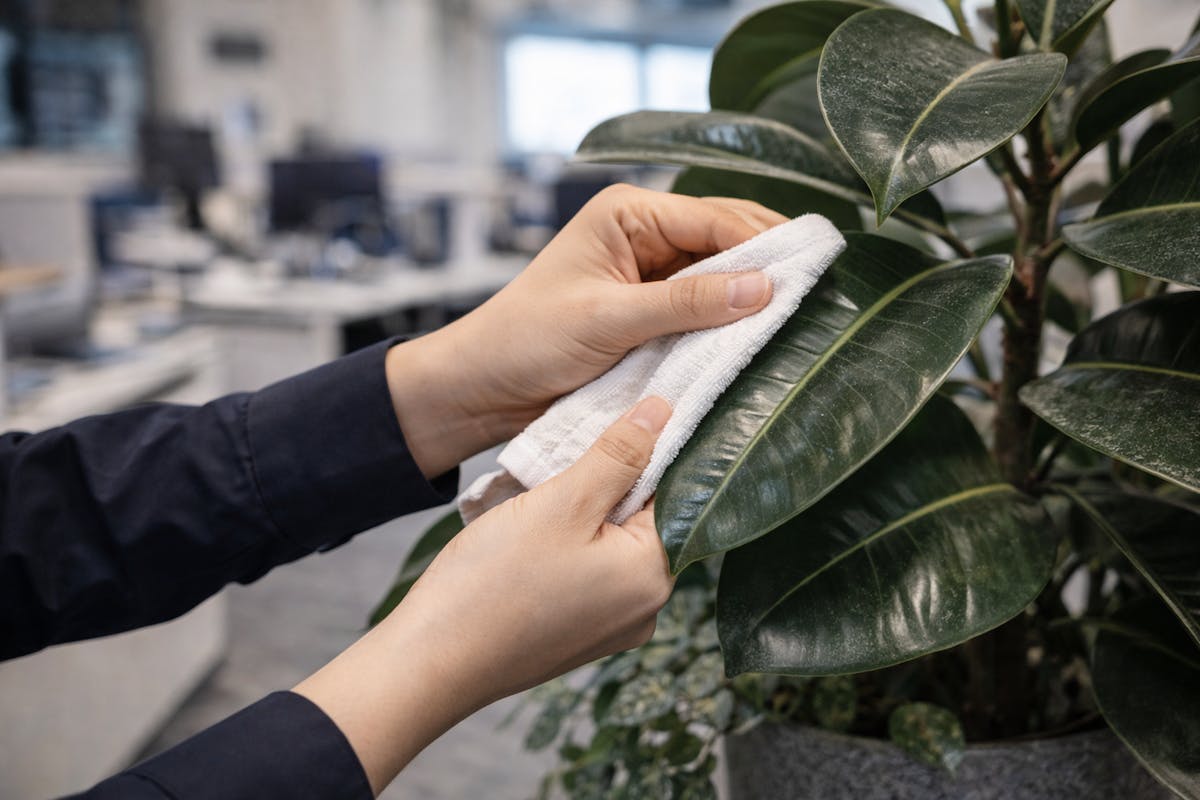 グリーン　掃除