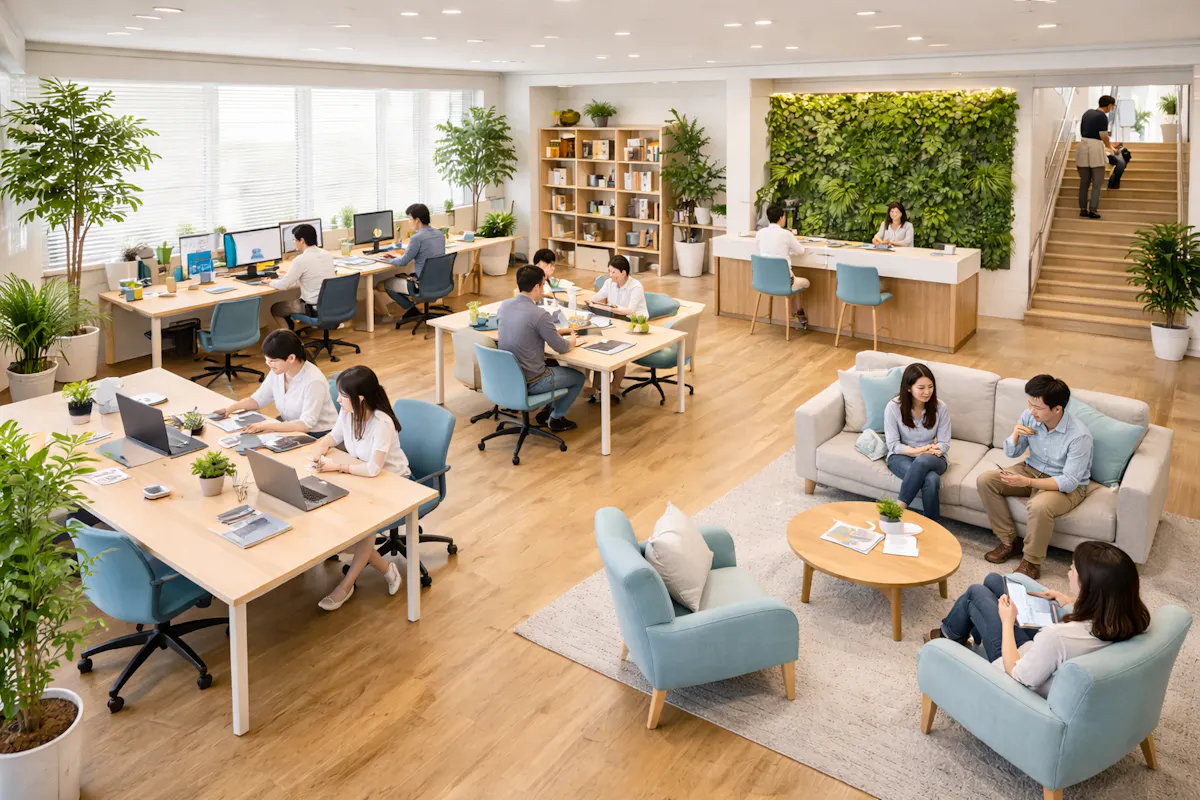 オフィス　フェイクグリーン