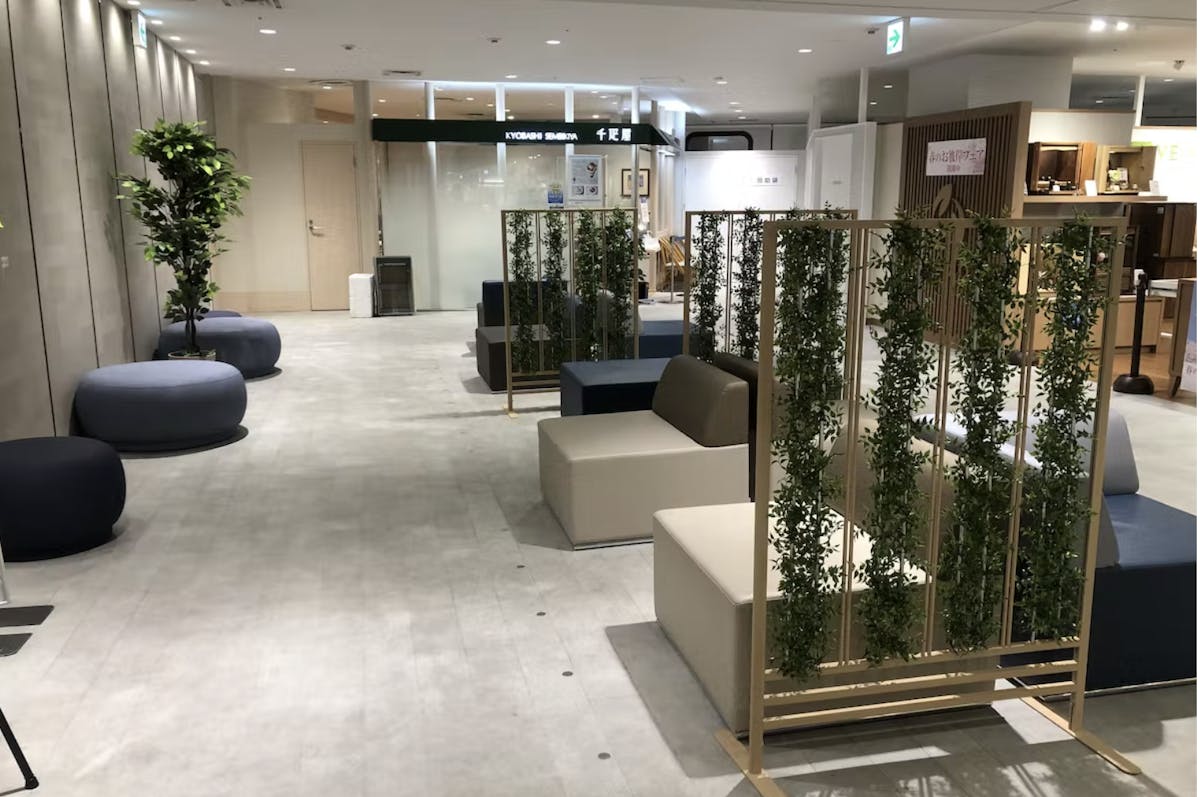 オフィス フェイクグリーン パーテーション