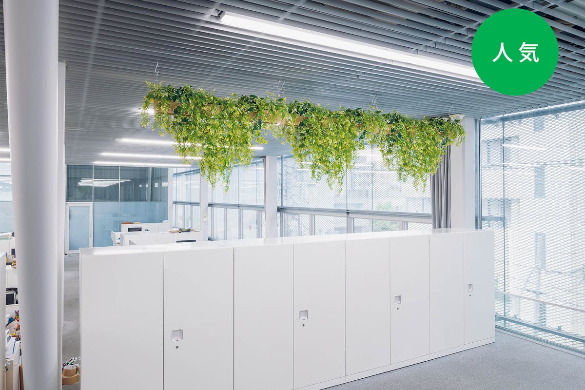 仕切りとして使える天吊りポット