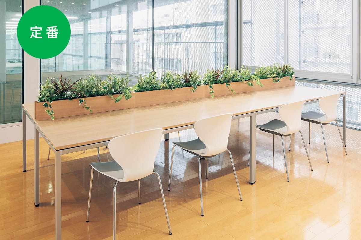 間仕切りと癒しを兼ねたグリーンポット_定番