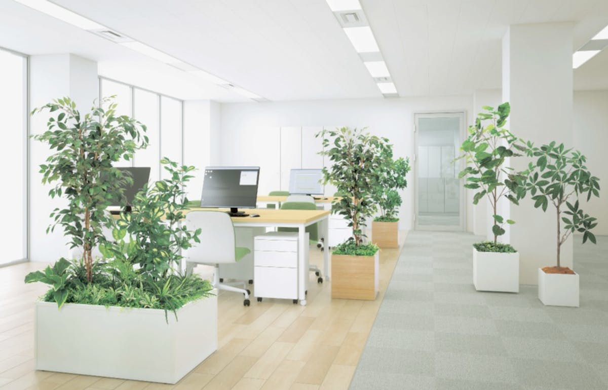 フェイクグリーン 植栽 オフィス