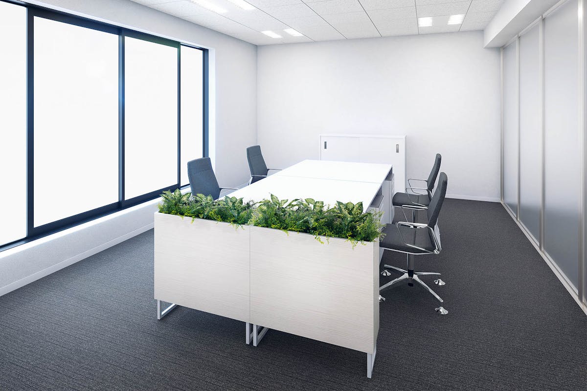 オフィス_デスク周り_BOXスタンド