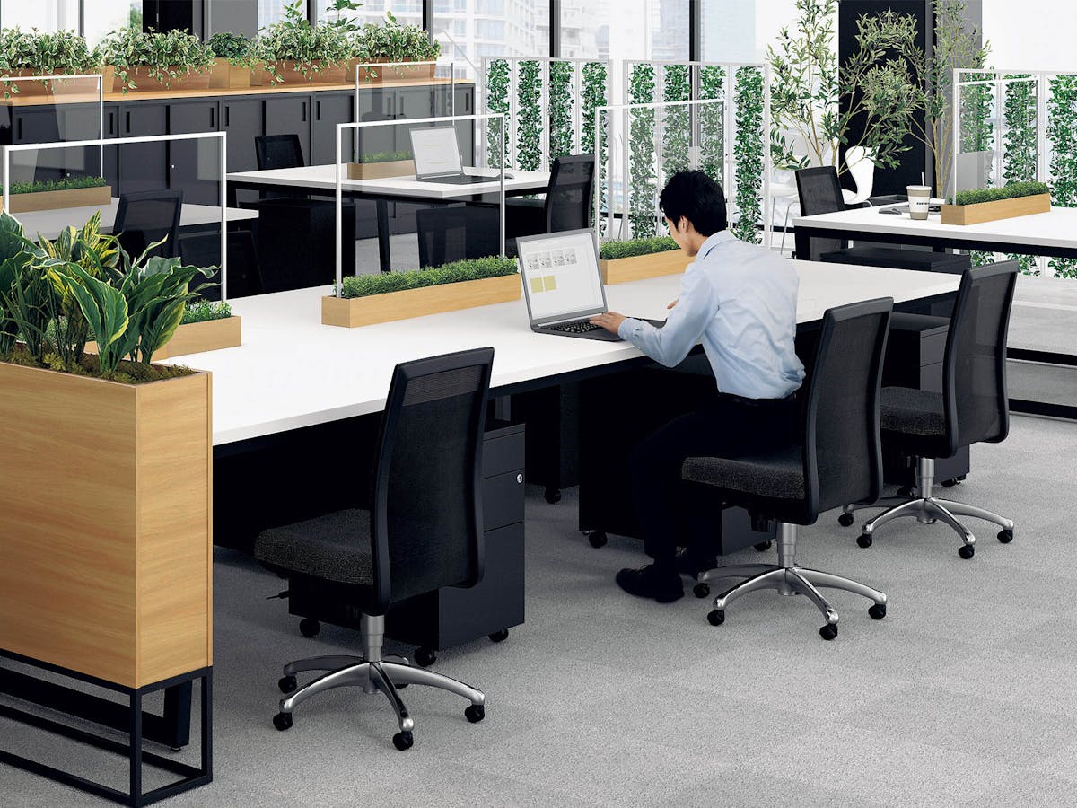 オフィス_デスク_卓上ポット