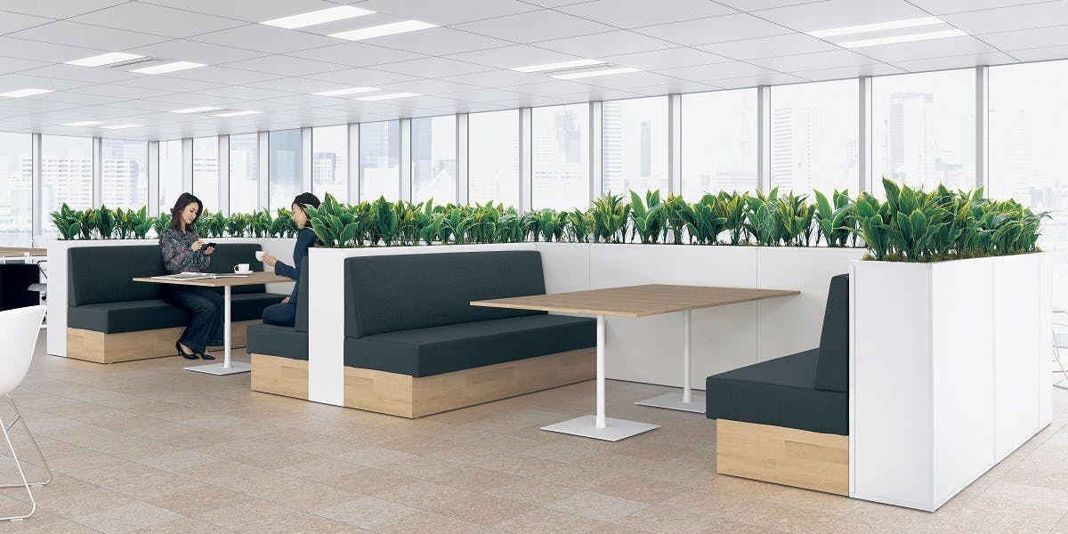 オフィス_リフレッシュスペース_BOXプランター