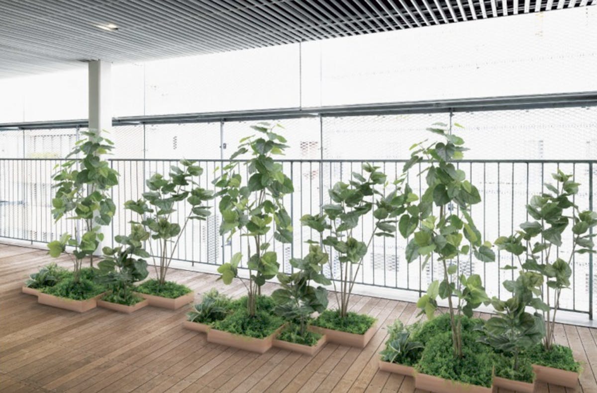 フェイクグリーン　寄せ植え