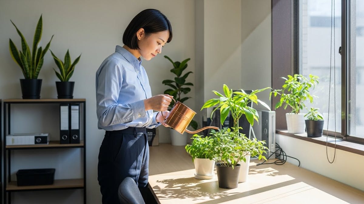 グリーン　水やり