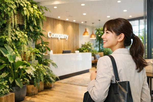 採用強化のためにオフィスの雰囲気を良くしたい方必見！｜オフィス緑化の専門家が提案