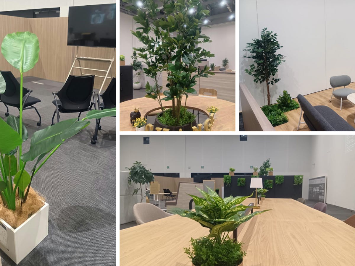 フェイクグリーン　オフィス　事例