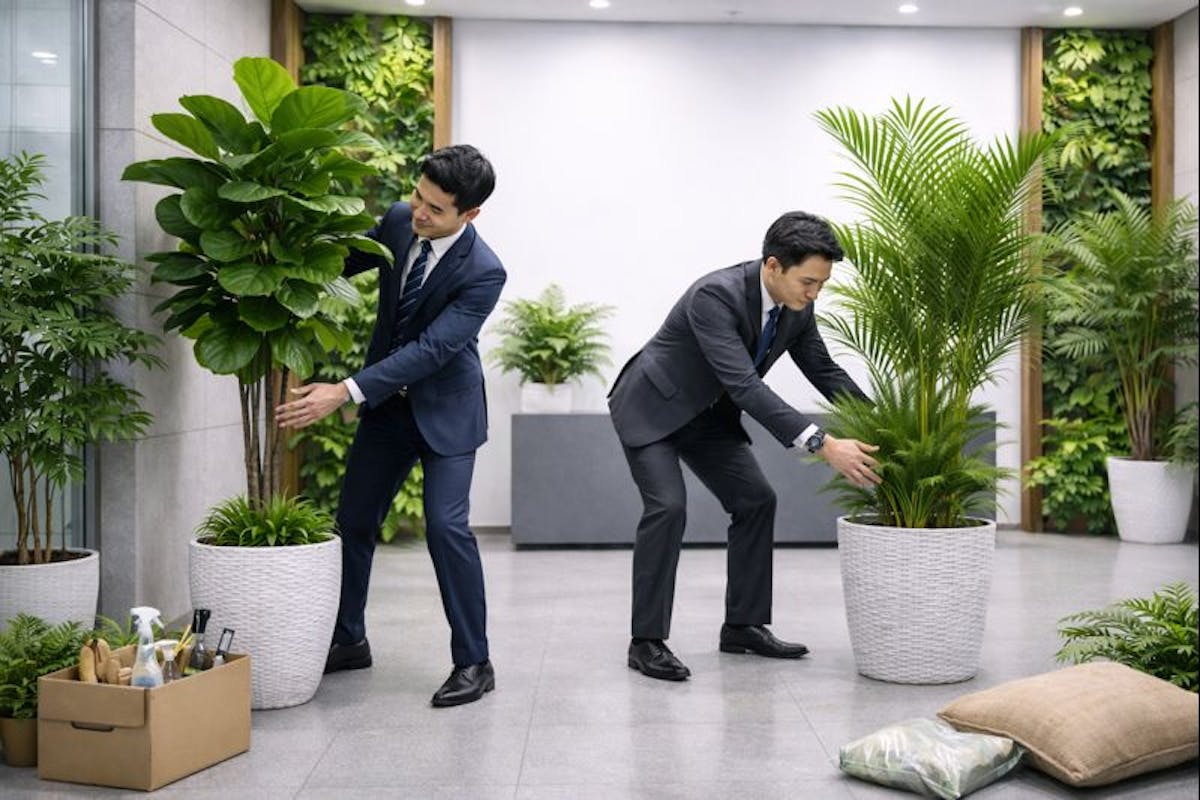 フェイクグリーン　設置