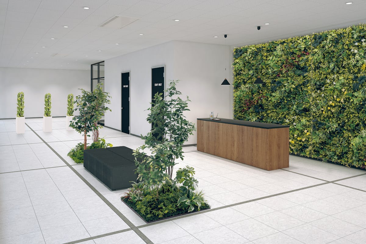 フェイクグリーン　エントランス