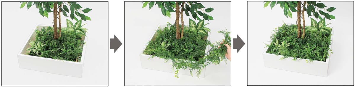 テーブル樹木_角タイプ_セット方法