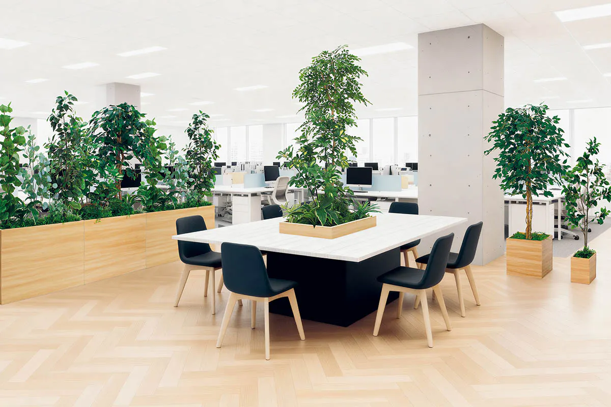 人工樹木「テーブル樹木」_使用例