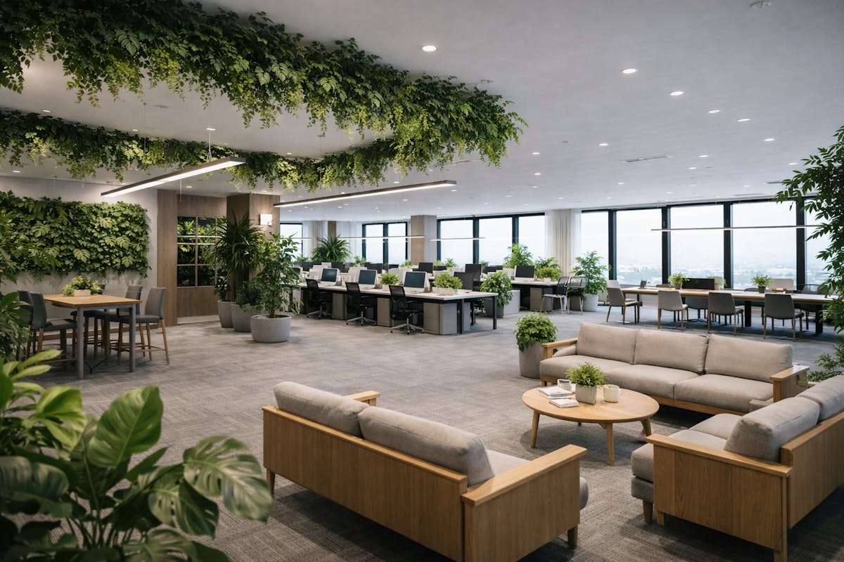 オフィス　フェイクグリーン