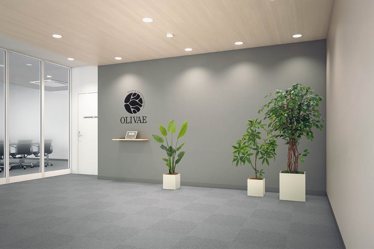 エントランス　フェイクグリーン