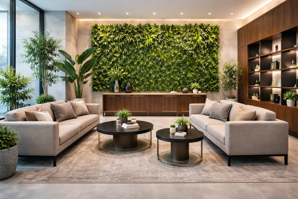 オフィス　　フェイクグリーン