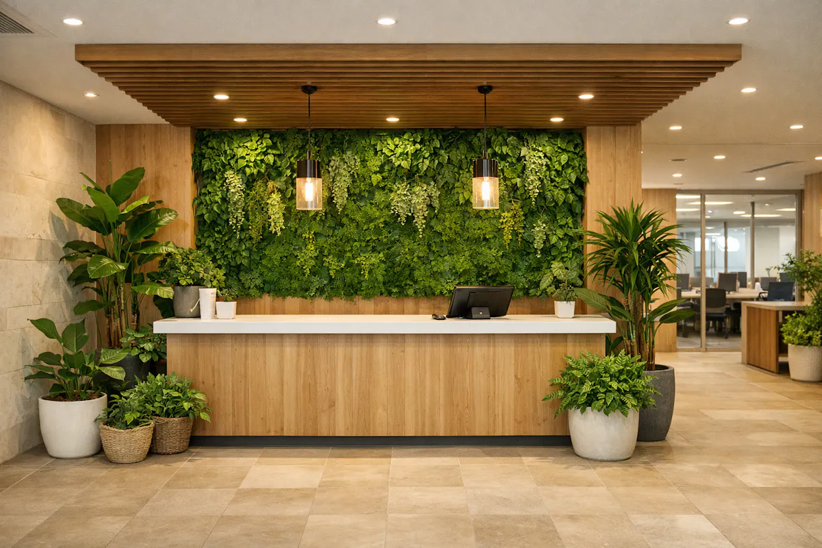 オフィス　　フェイクグリーン