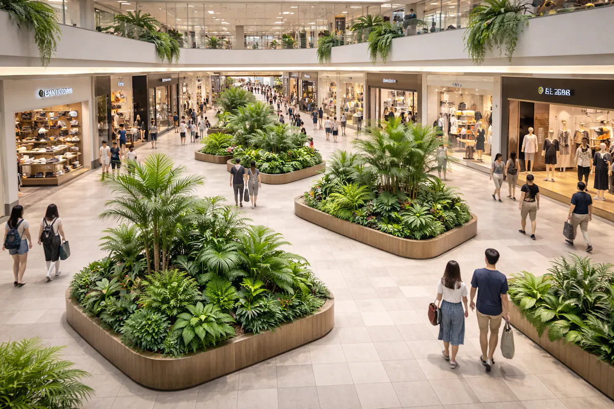 フェイクグリーン　ショッピングモール