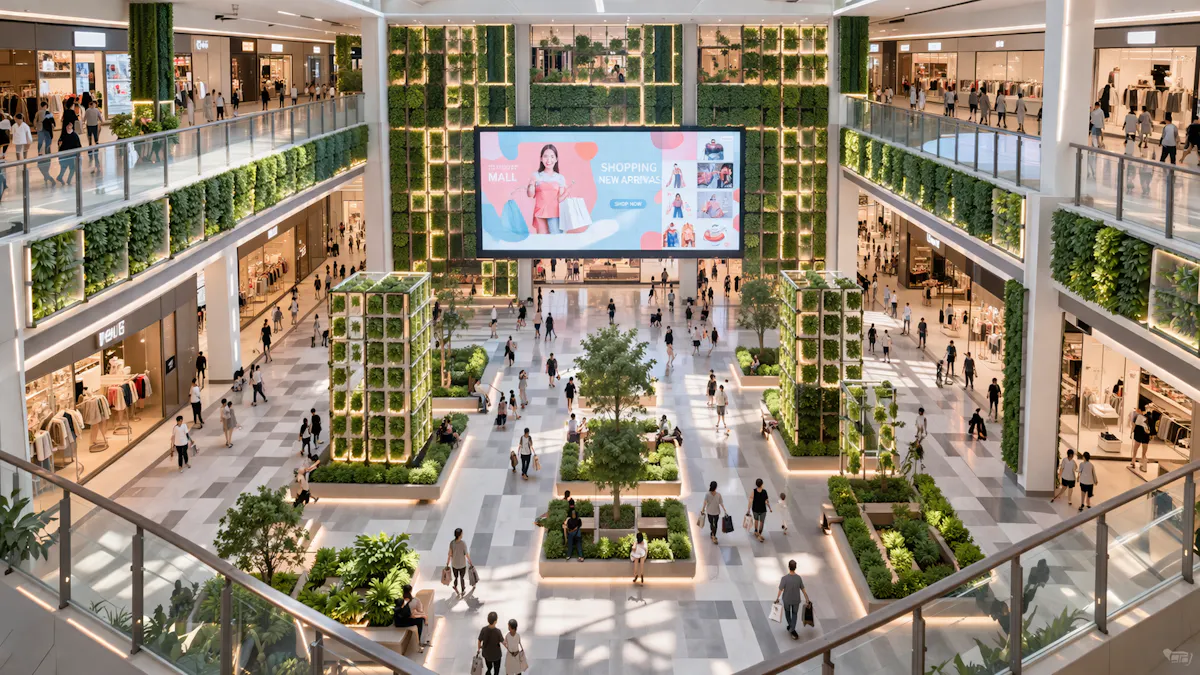 フェイクグリーン　ショッピングモール