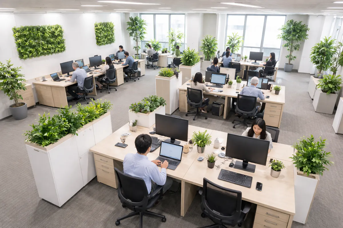 オフィス　フェイクグリーン