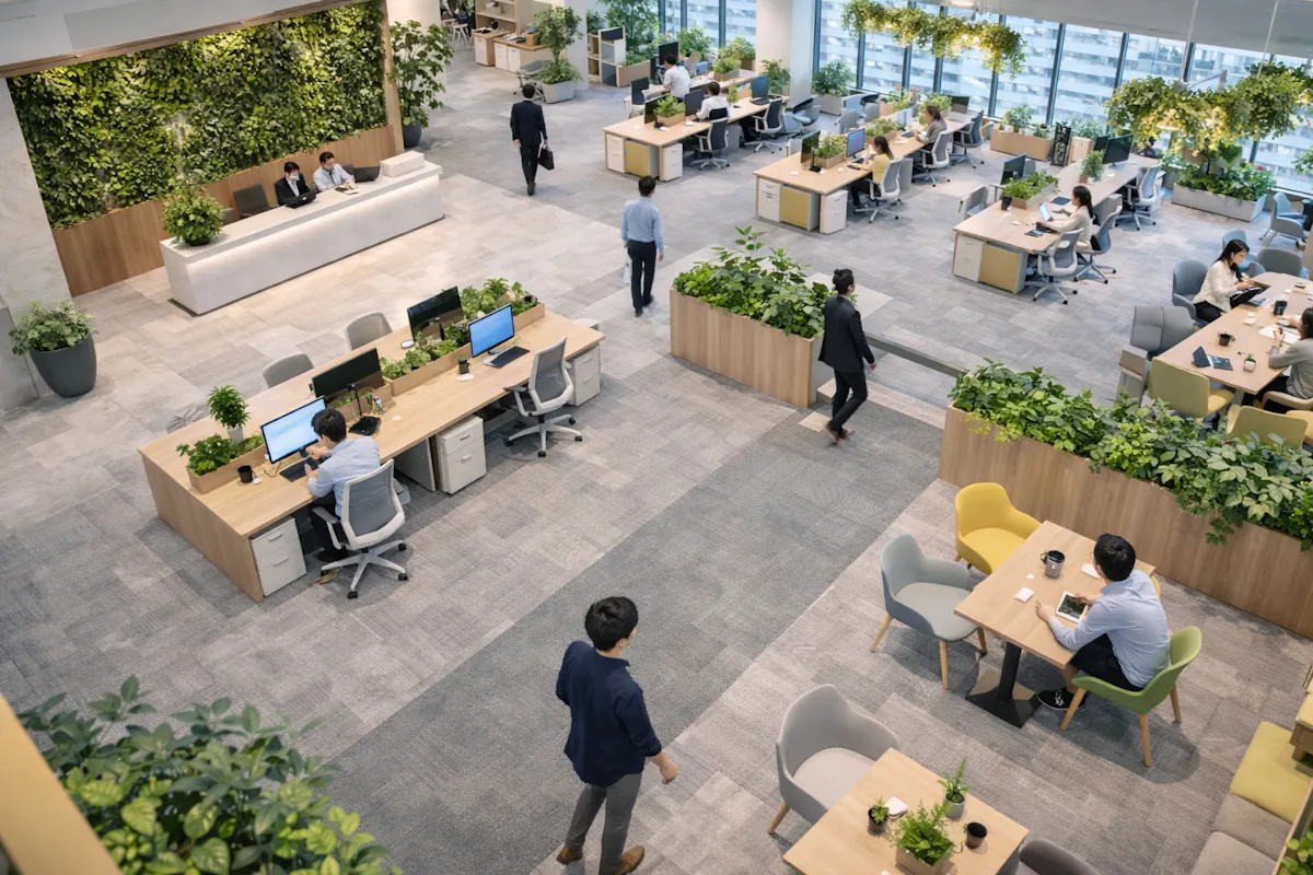 フェイクグリーン　オフィス