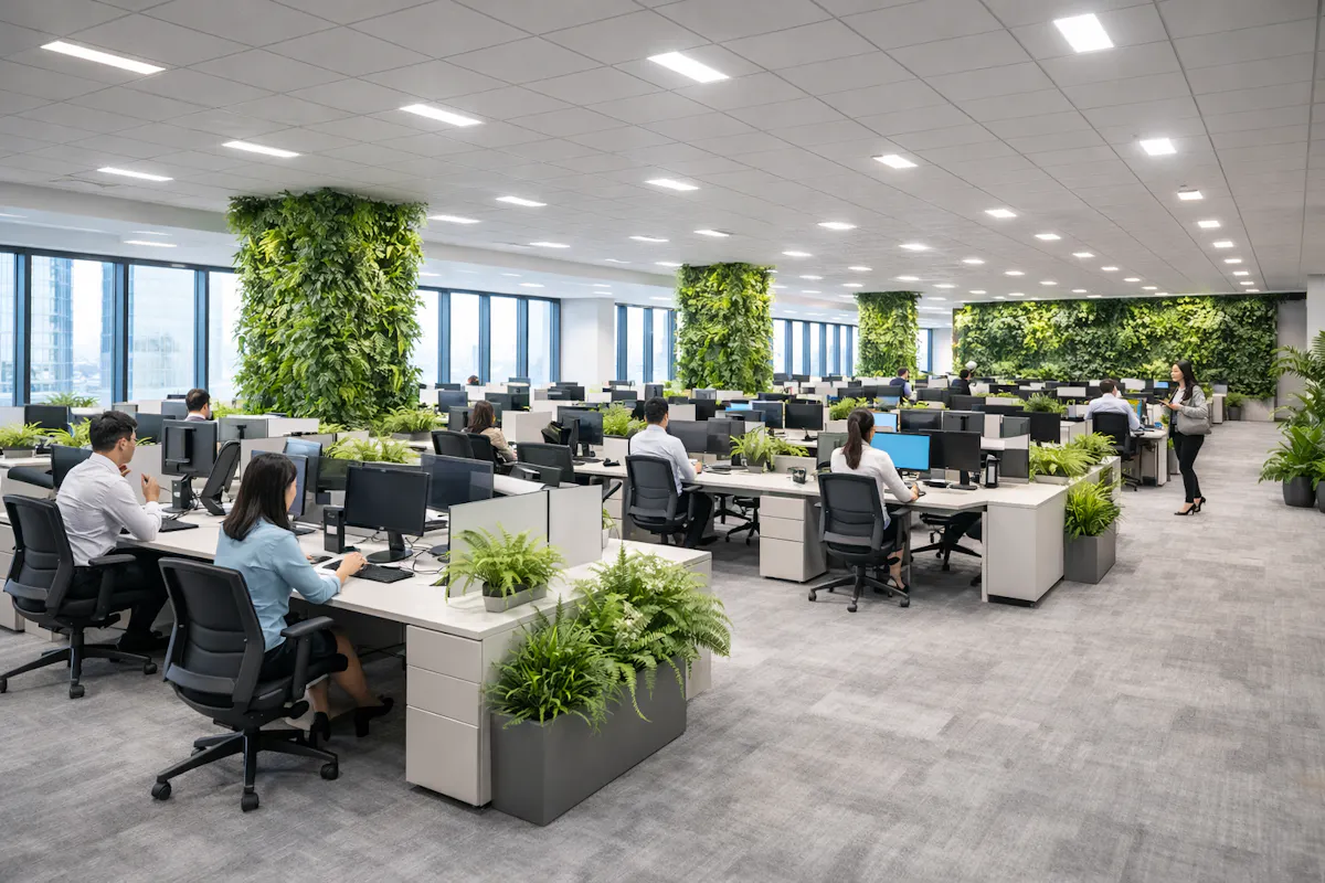 フェイクグリーン　オフィス