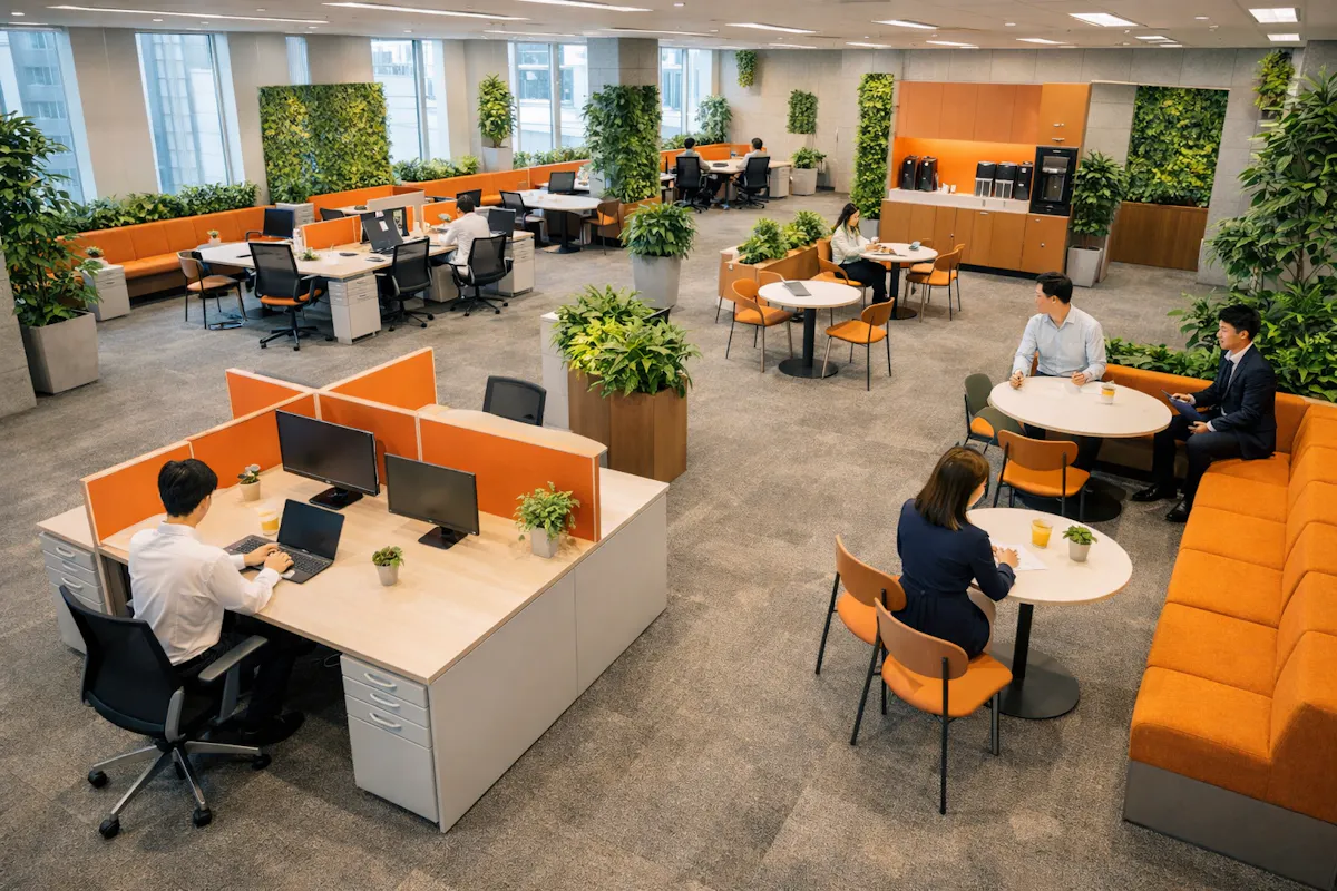 フェイクグリーン　オフィス