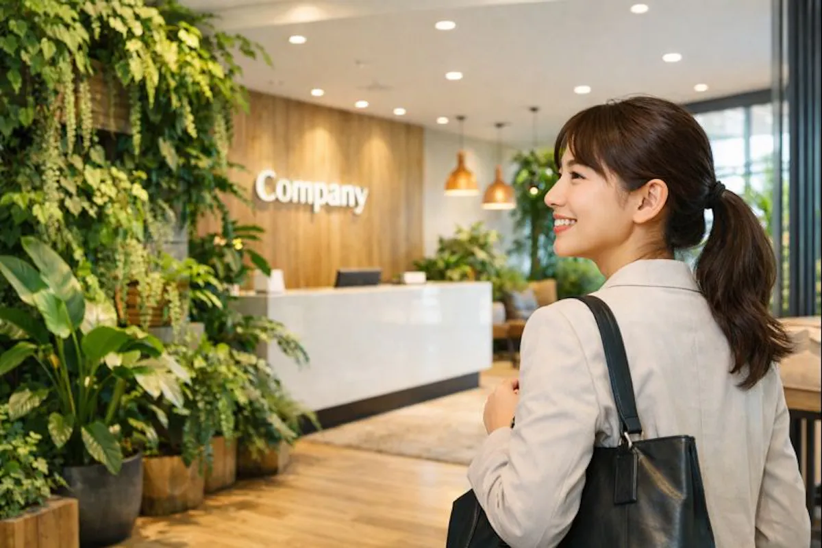 オフィス　フェイクグリーン