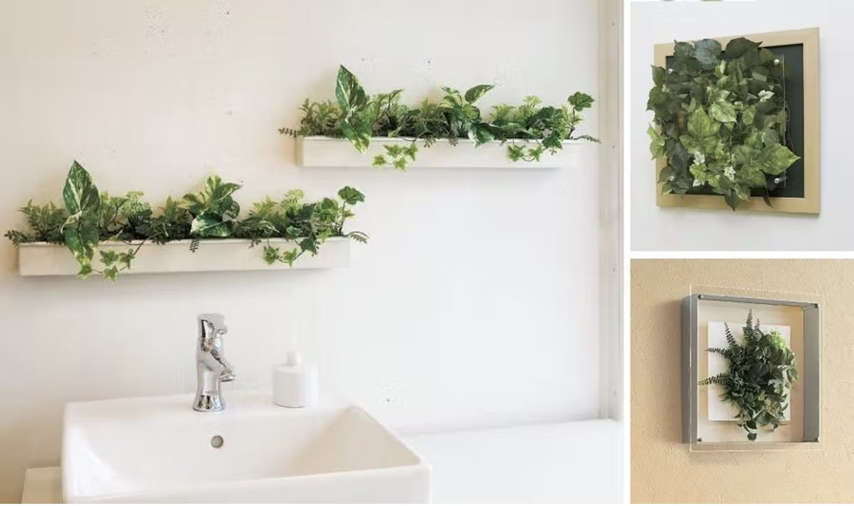 特集】フェイクグリーンの壁掛けインテリアで素敵な空間を|GreenMode