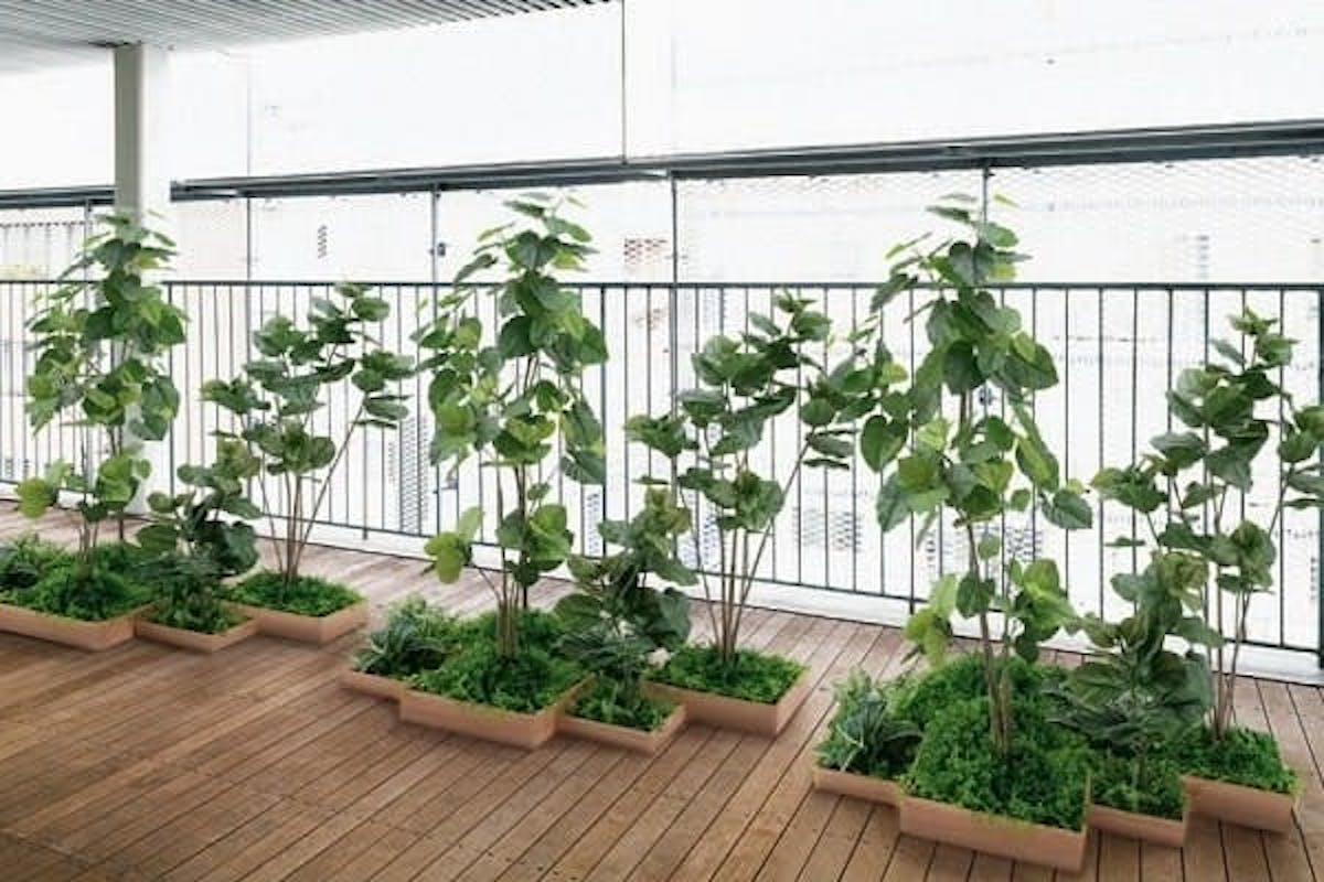 人工樹木　組み合わせプランター