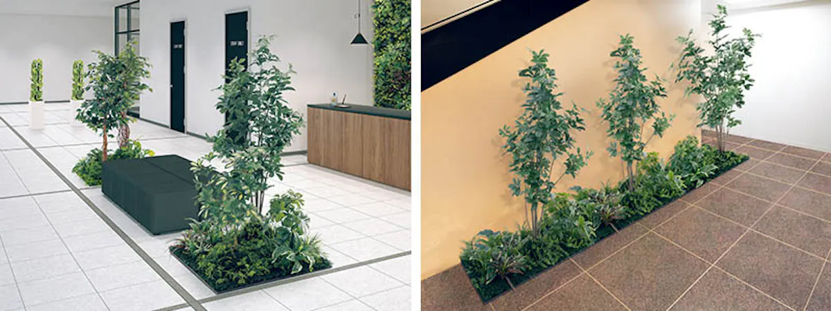 人工樹木のフロアグリーン