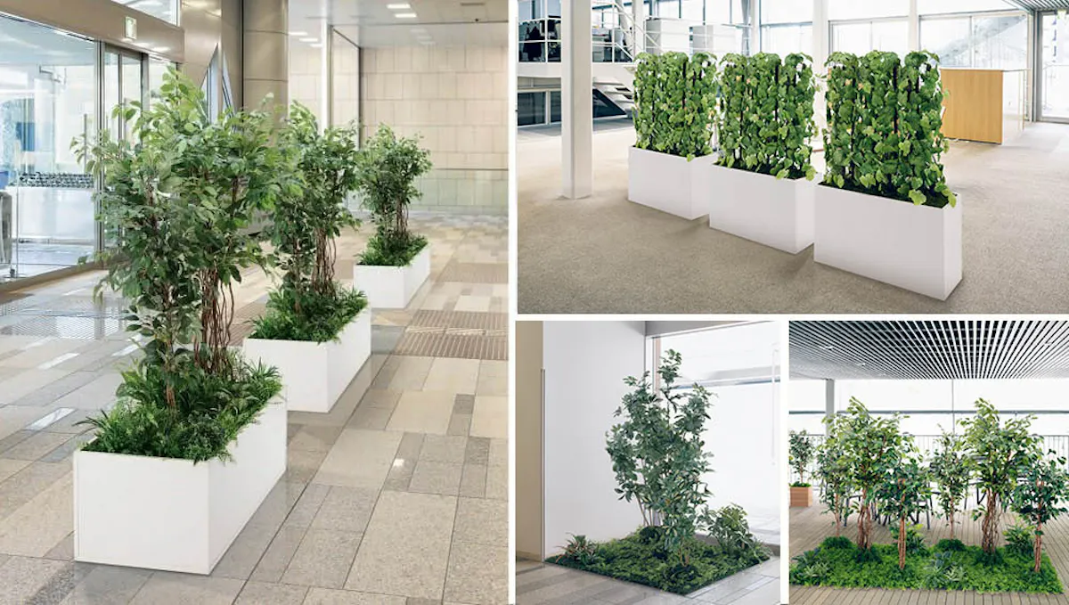 人工観葉植物で自然なグリーン空間が手軽に作れます