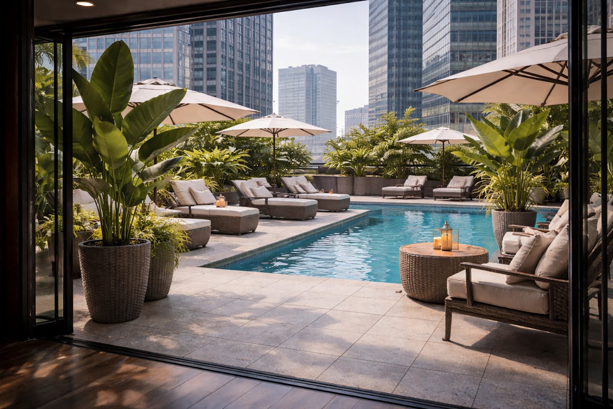 ホテル　プールサイド　イメージ