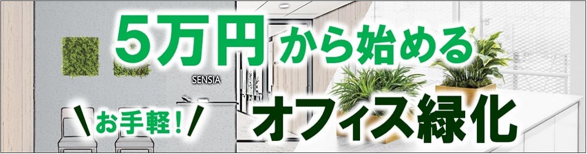 5万円から始めるオフィス緑化_バナー