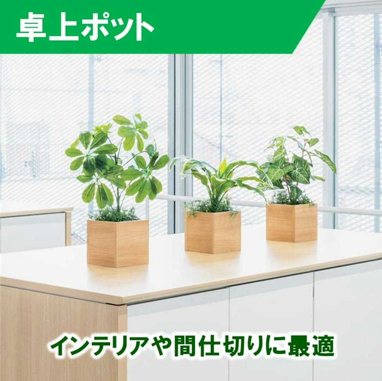 卓上ポット_フェイクグリーン